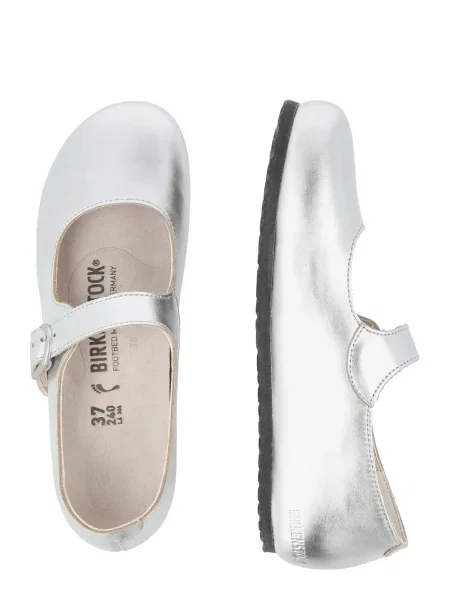 Balerinke Birkenstock srebrna
