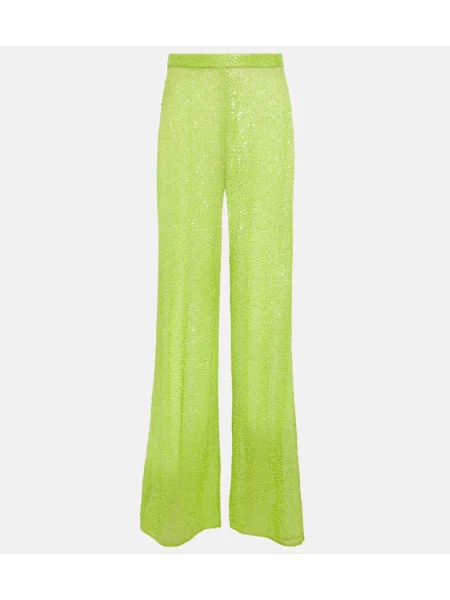 Pantaloni Self-portrait verde