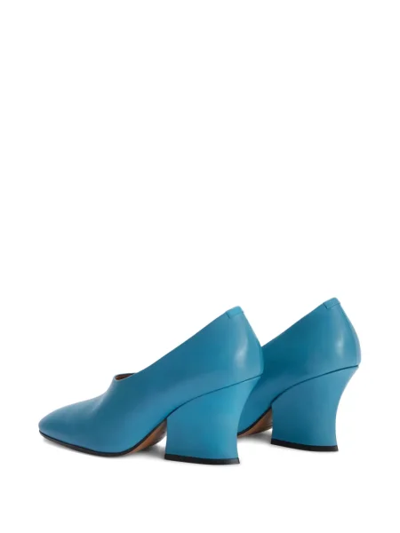 Pantofi cu toc Jil Sander din piele albastru