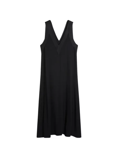 Rochie midi Momoni fără mâneci negru