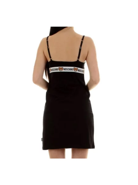 Sukienka Moschino na ramiączkach czarna