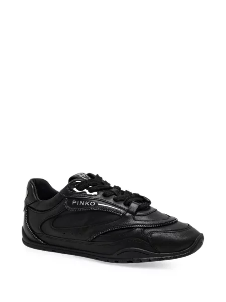 Sneakerși Pinko cu imagine negru