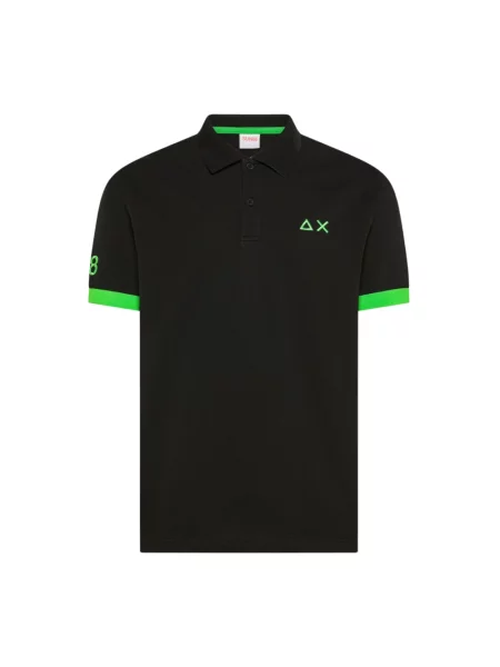 Koszulka polo Sun68 z logo czarna