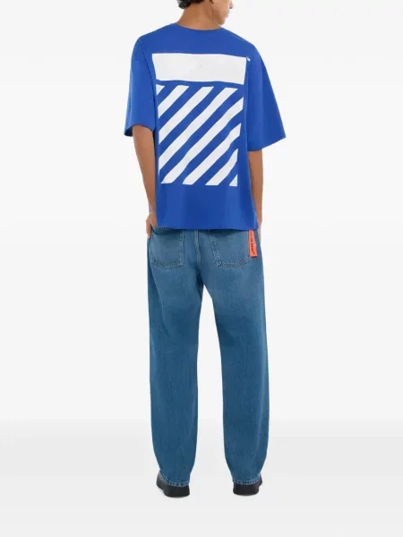 Tricou L/ab C/o Off-white alb