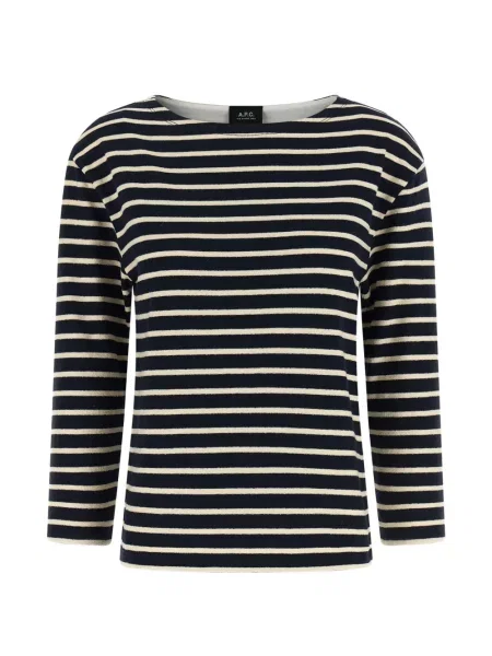 Pulover A.p.c. cu dungi albastru