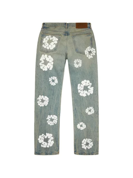 Cu centură blugi Denim Tears albastru