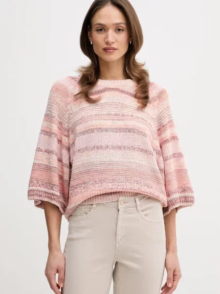 Mos Mosh pulover pentru femei cu amestec de lână Edele portocaliu