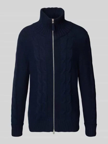 Kurtka z dzianiny z wzorem w warkocz Ftc Cashmere