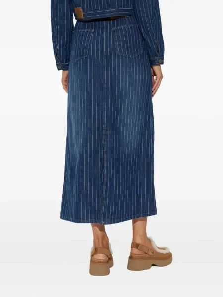 Fustă Munthe cu dungi albastru