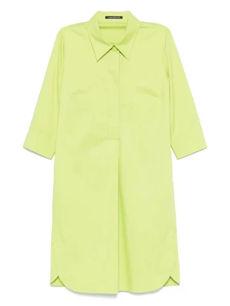 Rochie maxi Luisa Cerano lungă de costum verde