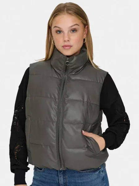 ONLY Безрукавка Anja сірий