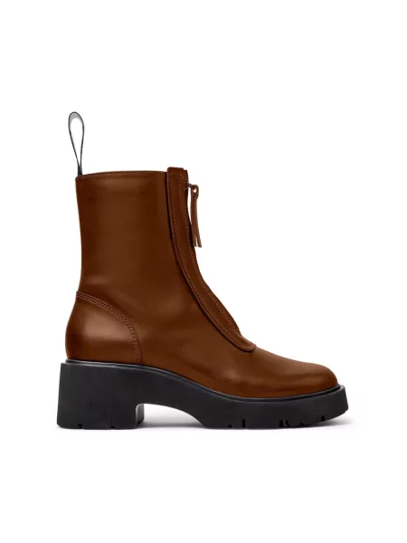 Buty do kostki Camper skórzane brązowe