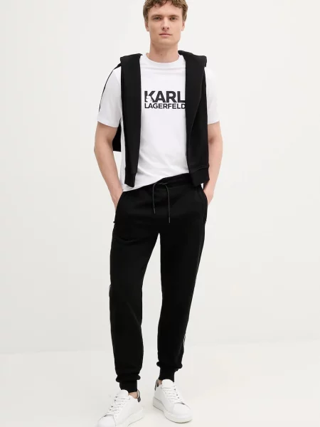 Спортивні штани Karl Lagerfeld з аплікацією чорний