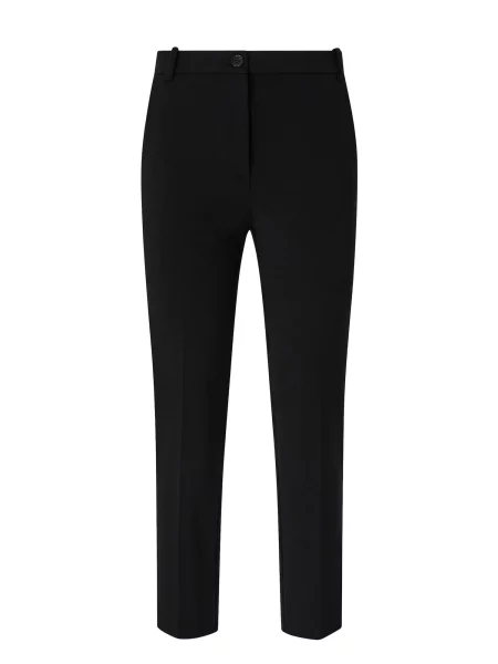 PINKO Kalhoty PINKO BELLO PANTALONE PUNTO STOFFA CON BOTTONE ESTERNO PANTALONE' černá