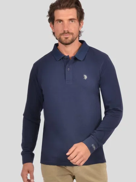 U.S. POLO ASSN. Tricou marin albastru