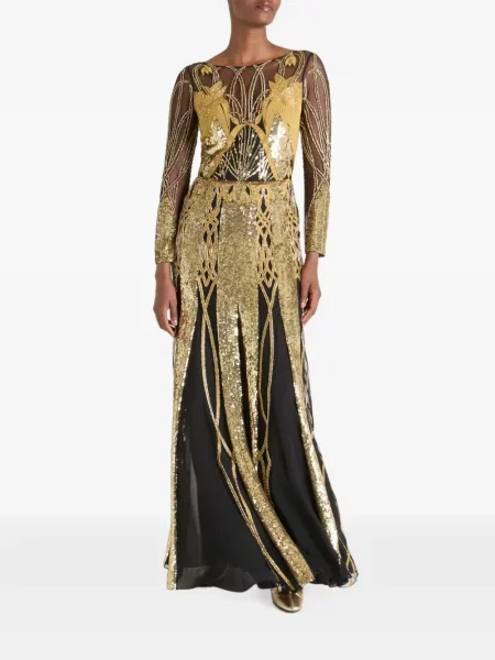 Rochie Temperley London cu paiete negru