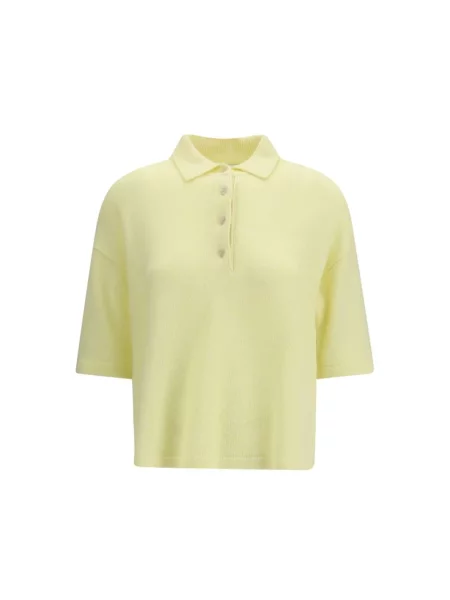 Sweter Allude z kaszmiru żółty