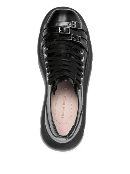 Botine Simone Rocha cu platformă cu cataramă negru