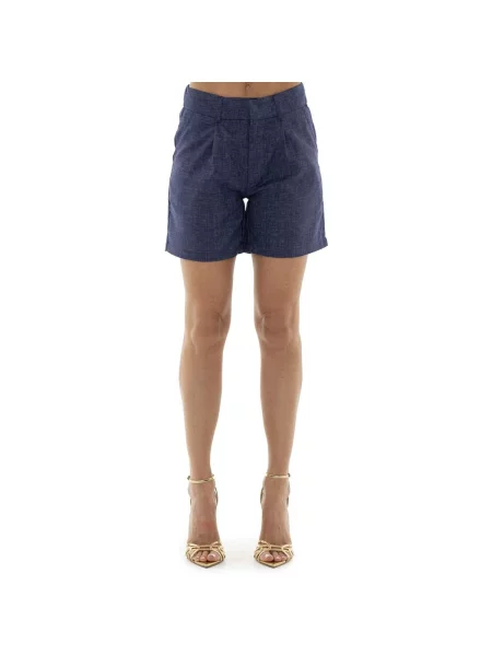 Pantaloni Leone 1947 de in cu dungi albastru