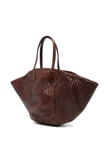 Geantă shopper Dragon Diffusion din piele maro
