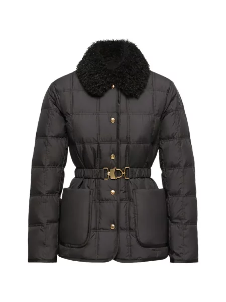 Matlasat geacă Moncler negru