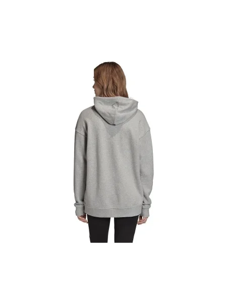 Mikina s kapucňou Adidas sivá
