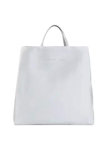 Geantă shopper Carven cu autograf alb