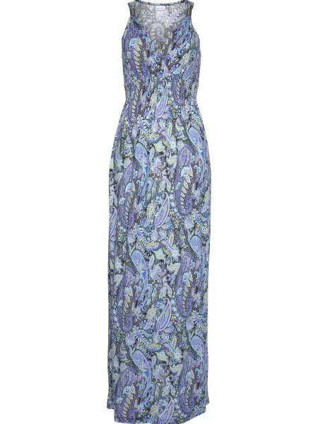 LASCANA Rochie albastru regal / verde deschis / lila / metalic gri