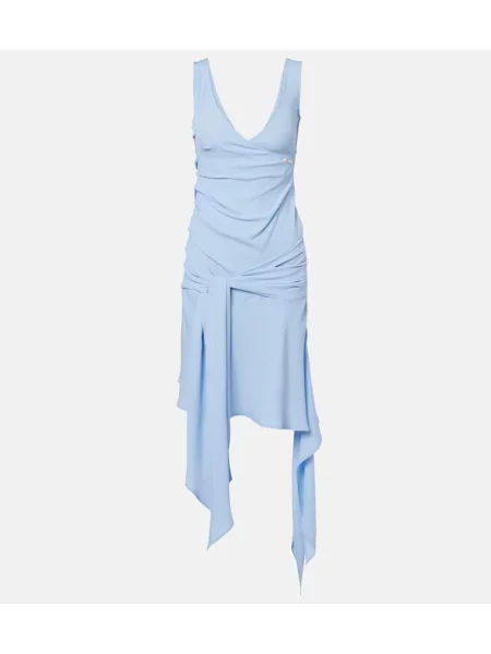 Rochie The Attico drapată albastru