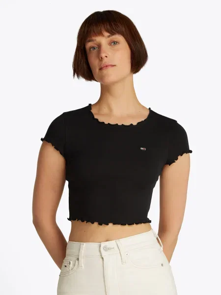 Tommy Jeans Kratka majica črna