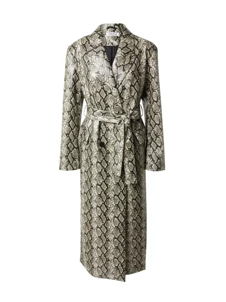 EDITED Palton de primăvară-toamnă Anais gri fumuriu negru