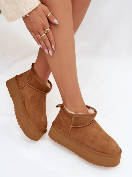 Botine Boto din piele alb