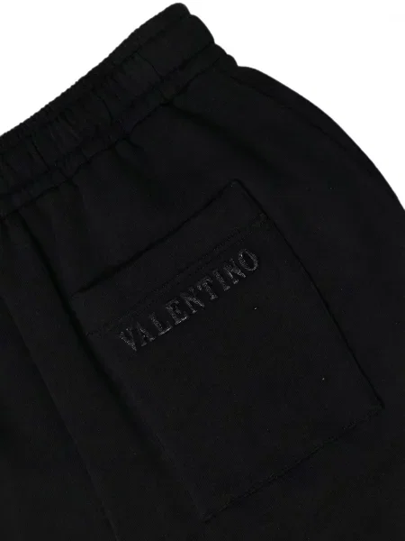 Шорти Valentino Garavani бродирани с връзки черно