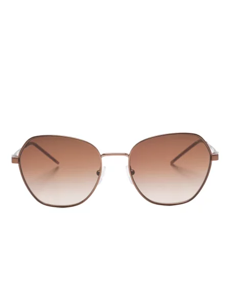 Ochelari de soare Emporio Armani cu imprimeu geometric maro