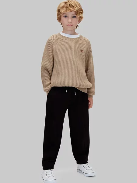 Calvin Klein Jeans пуловер за деца от бежово