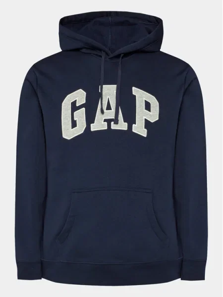 Gap Mikina Tmavomodrá Regular Fit biela
