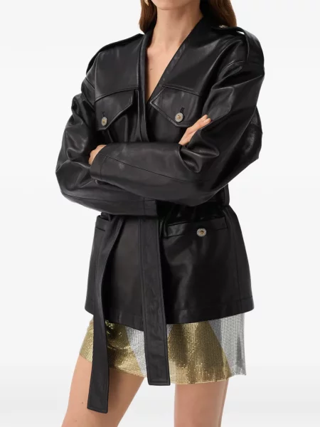Geanta de piele Versace negru