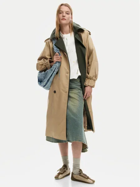 Polo majica Desigual bež