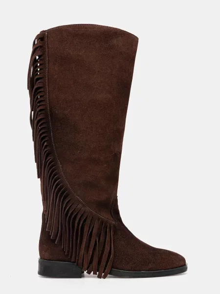 Замшевые сапоги Steve Madden коричневые