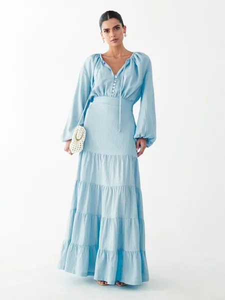 Willa Rochie Golden deschis albastru
