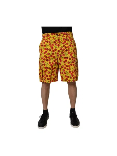 Szorty cargo Dolce And Gabbana żółte