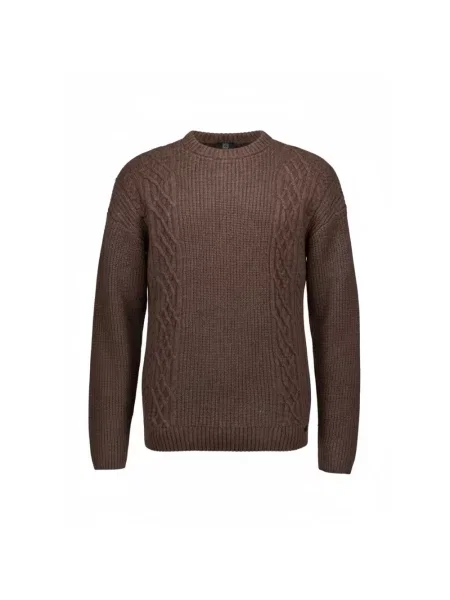 Sweter Genti z długim rękawem brązowy