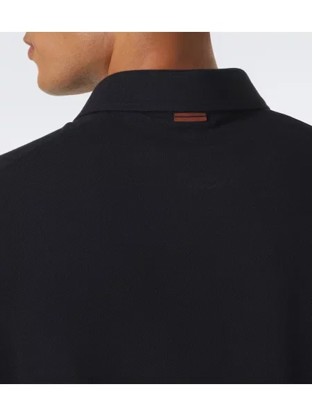 Tricou polo Zegna albastru