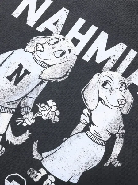 Tricou Nahmias cu imagine negru