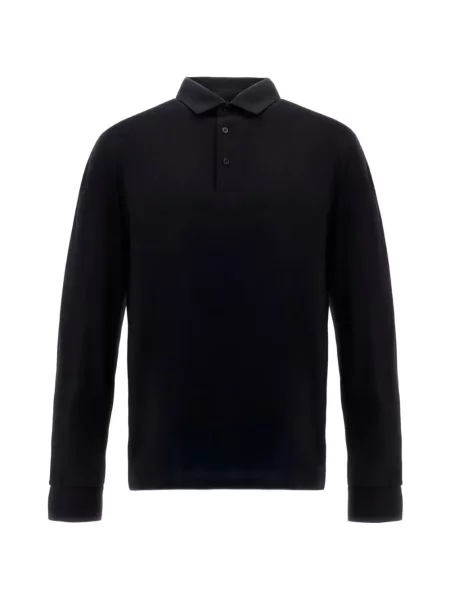 Lung tricou polo Herno negru