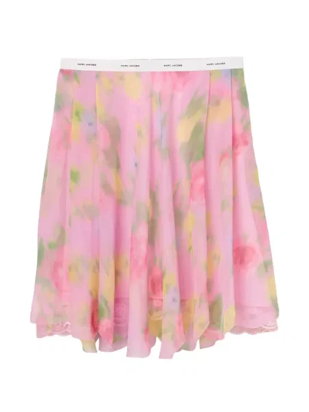 Fusta mini Marc Jacobs cu model floral cu imagine roz
