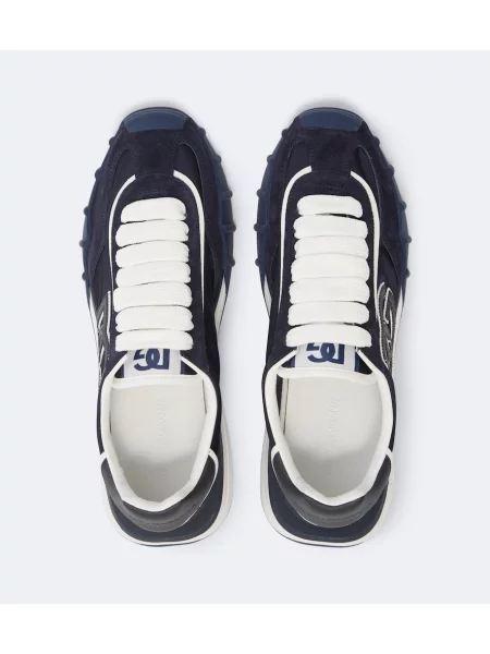 Sneakerși Dolce&gabbana din piele de căprioară albastru