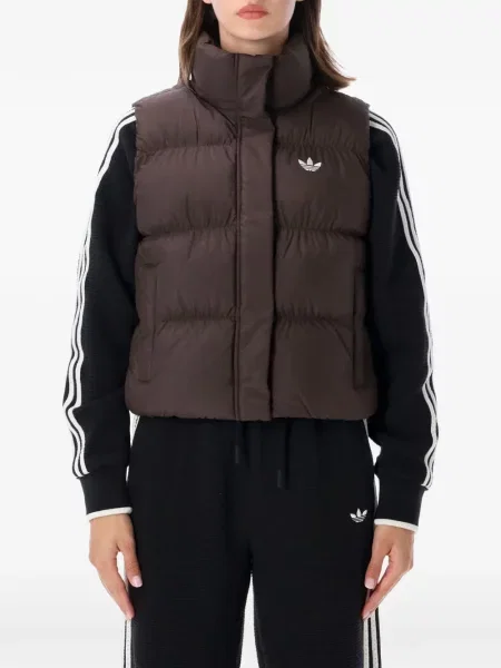 Pantaloni Adidas alergare cu broderie chunky verde