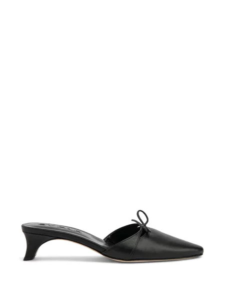 Papuci tip mules By Far din piele negru