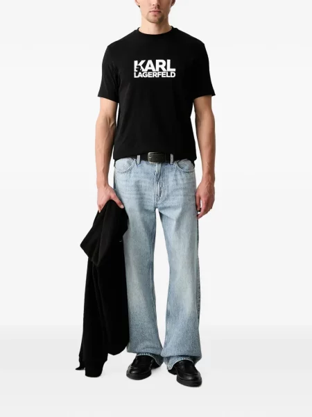 Μπλούζα Karl Lagerfeld με σχέδιο μαύρο
